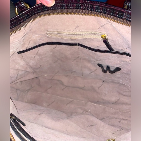 Brahmin Alligator embossed large tote shoulder bag - Picture 10 of 10